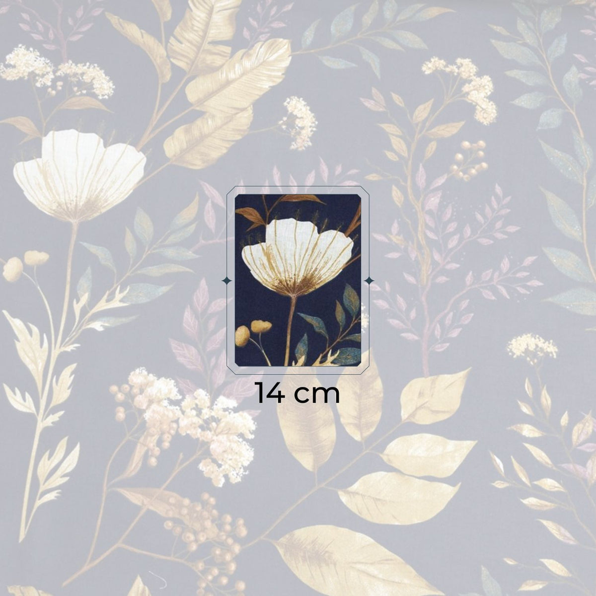 Cotton Fabric - Night garden