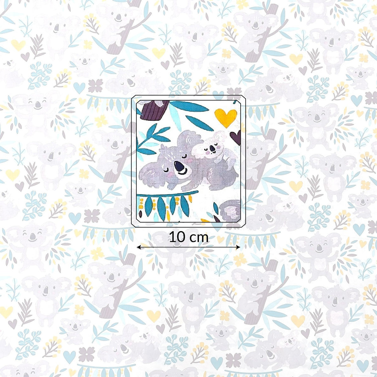 Cotton Fabric - Pastel Koalas