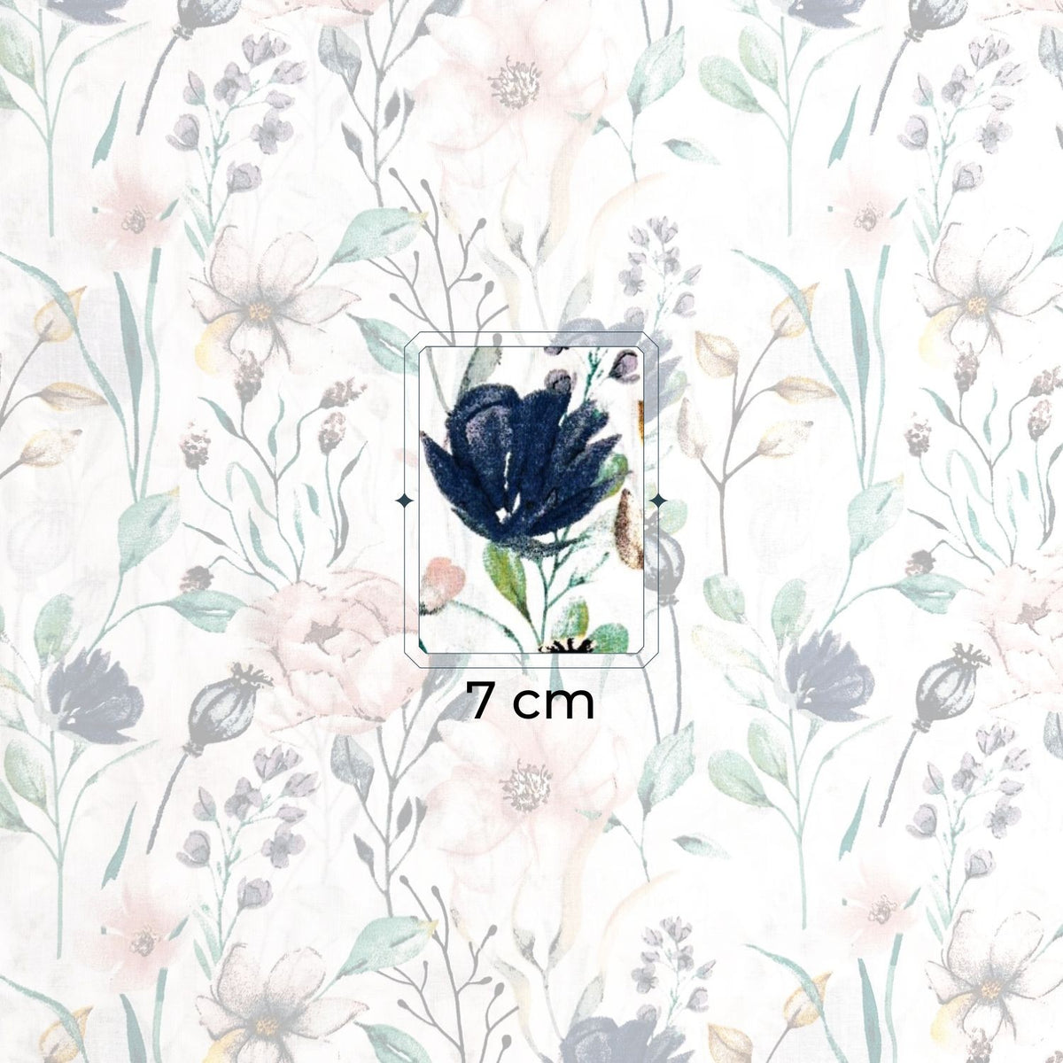 Cotton Fabric - Pastel flowers