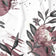 Tela de algodón - flor de protea, burdeos