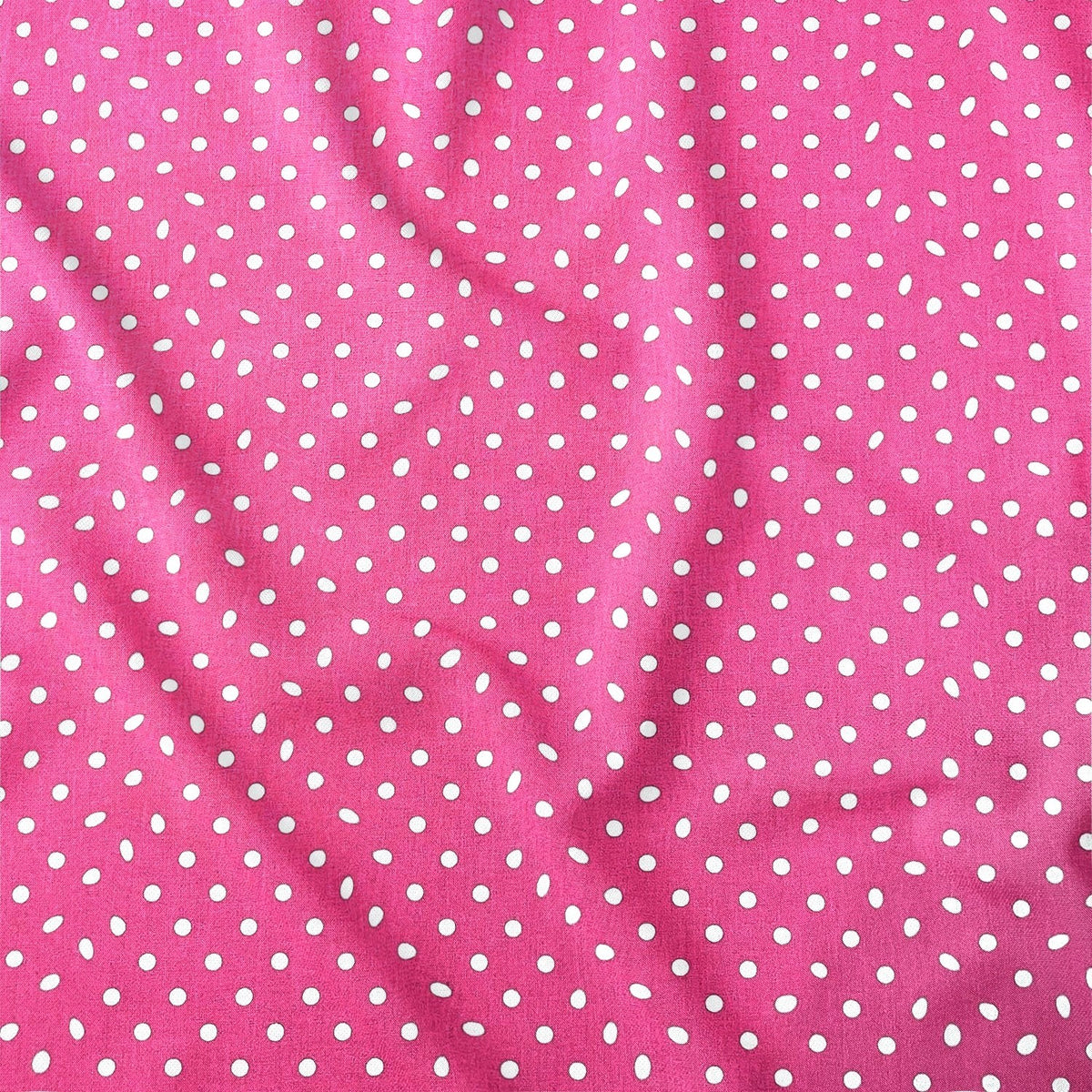 Cotton Fabric - Raspberry Dots 7 mm
