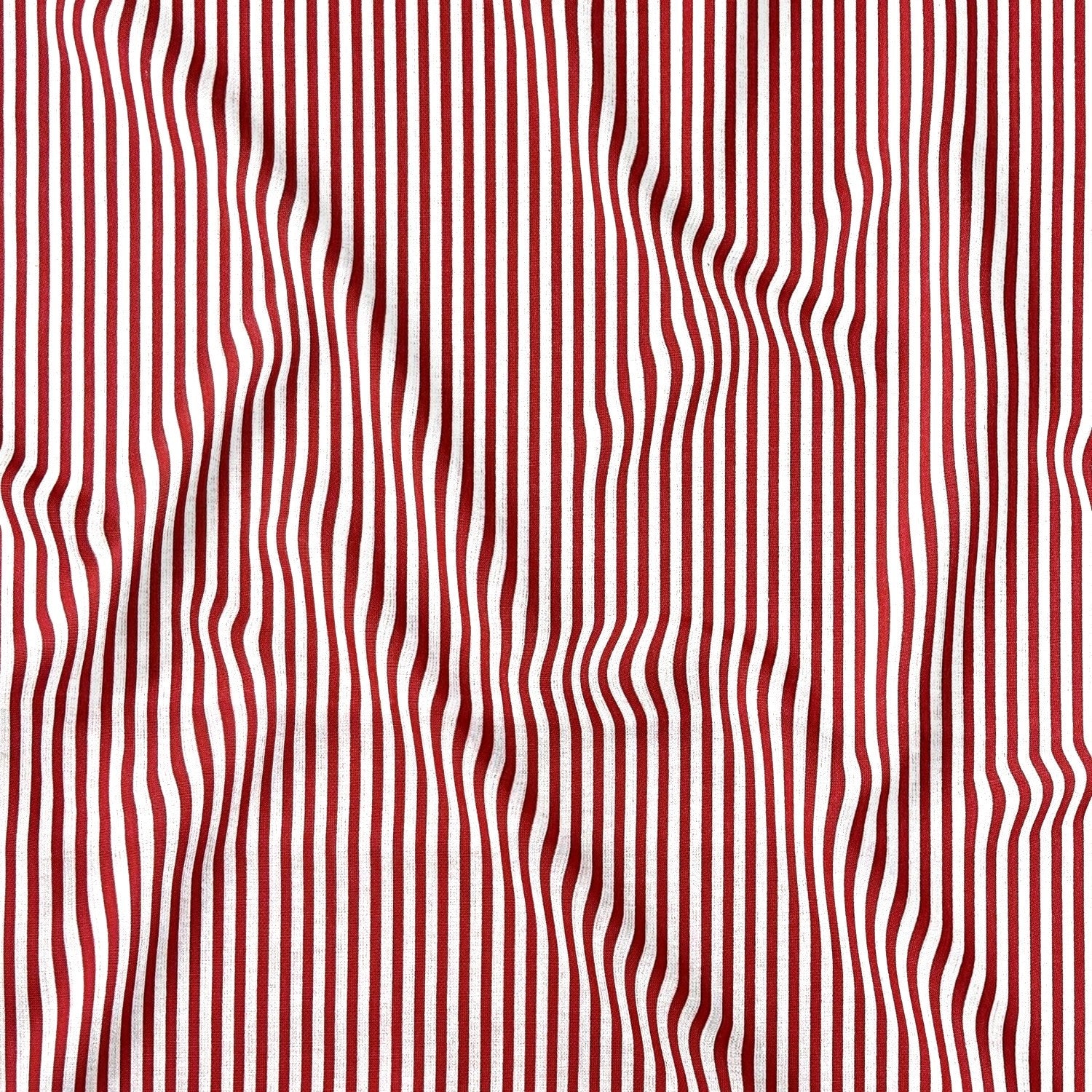 Cotton Fabric - Red Stripes 3 mm