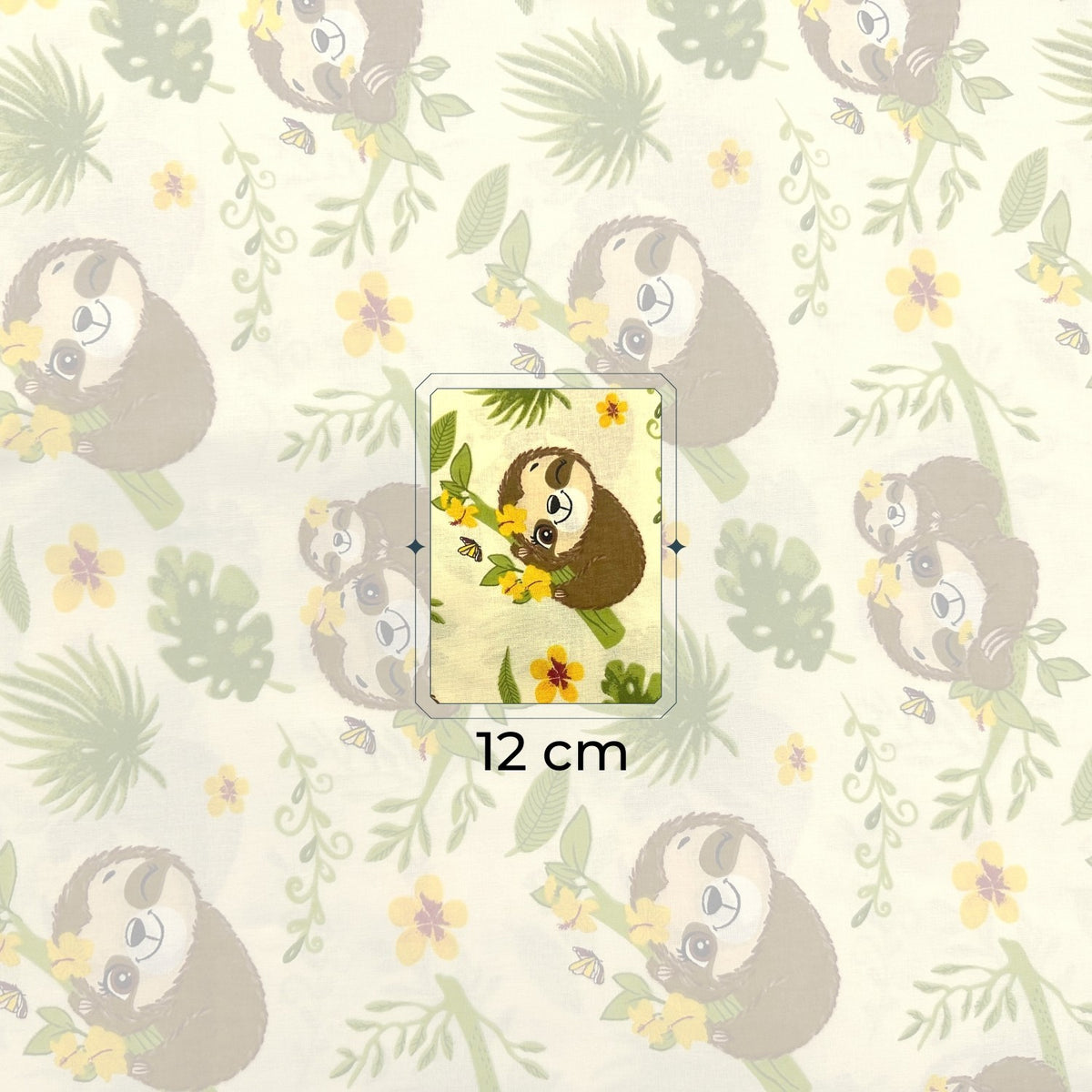Cotton Fabric - Sloths