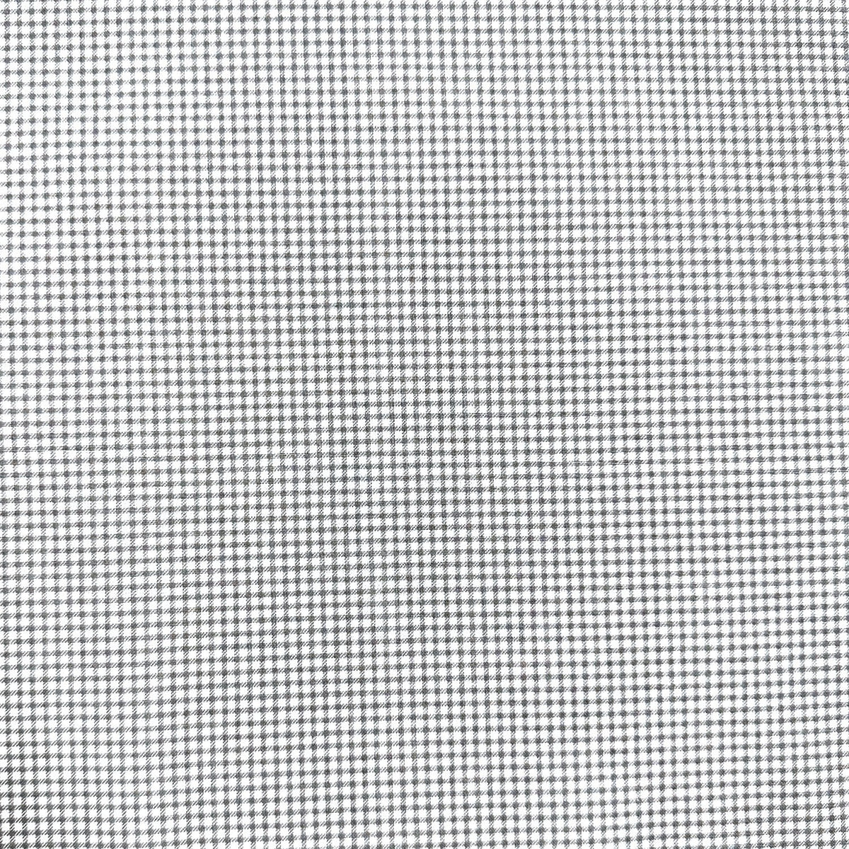 Cotton Fabric - Small Checkered pattern, Gray