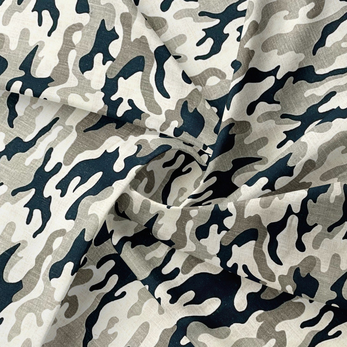 Cotton Fabric - Small Military Olive Camo