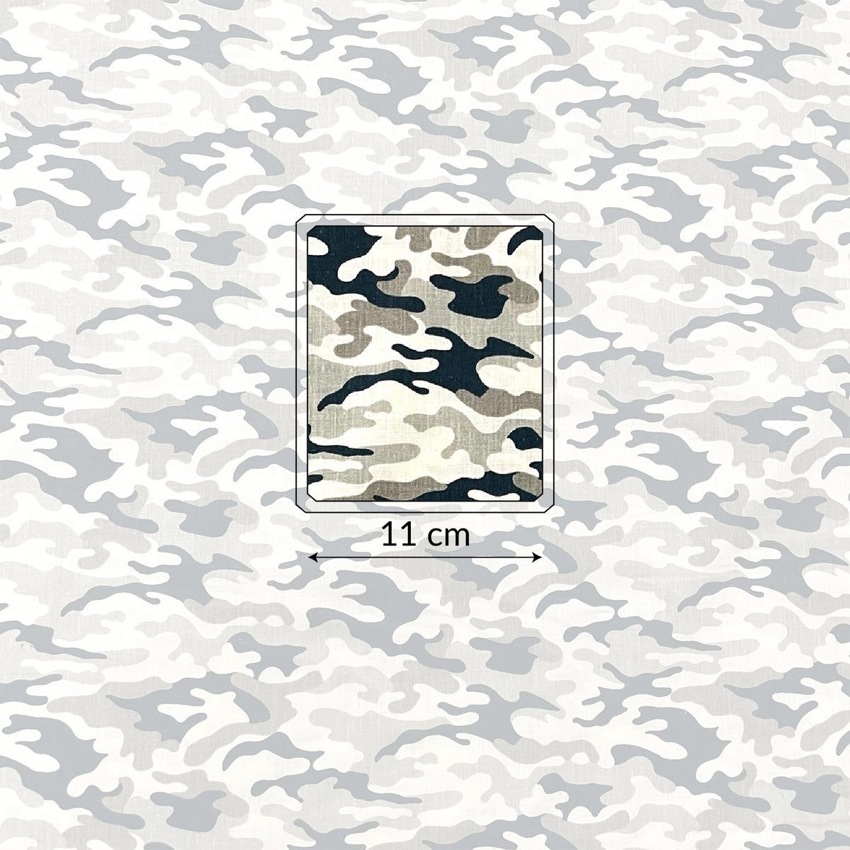 Cotton Fabric - Small Military Olive Camo