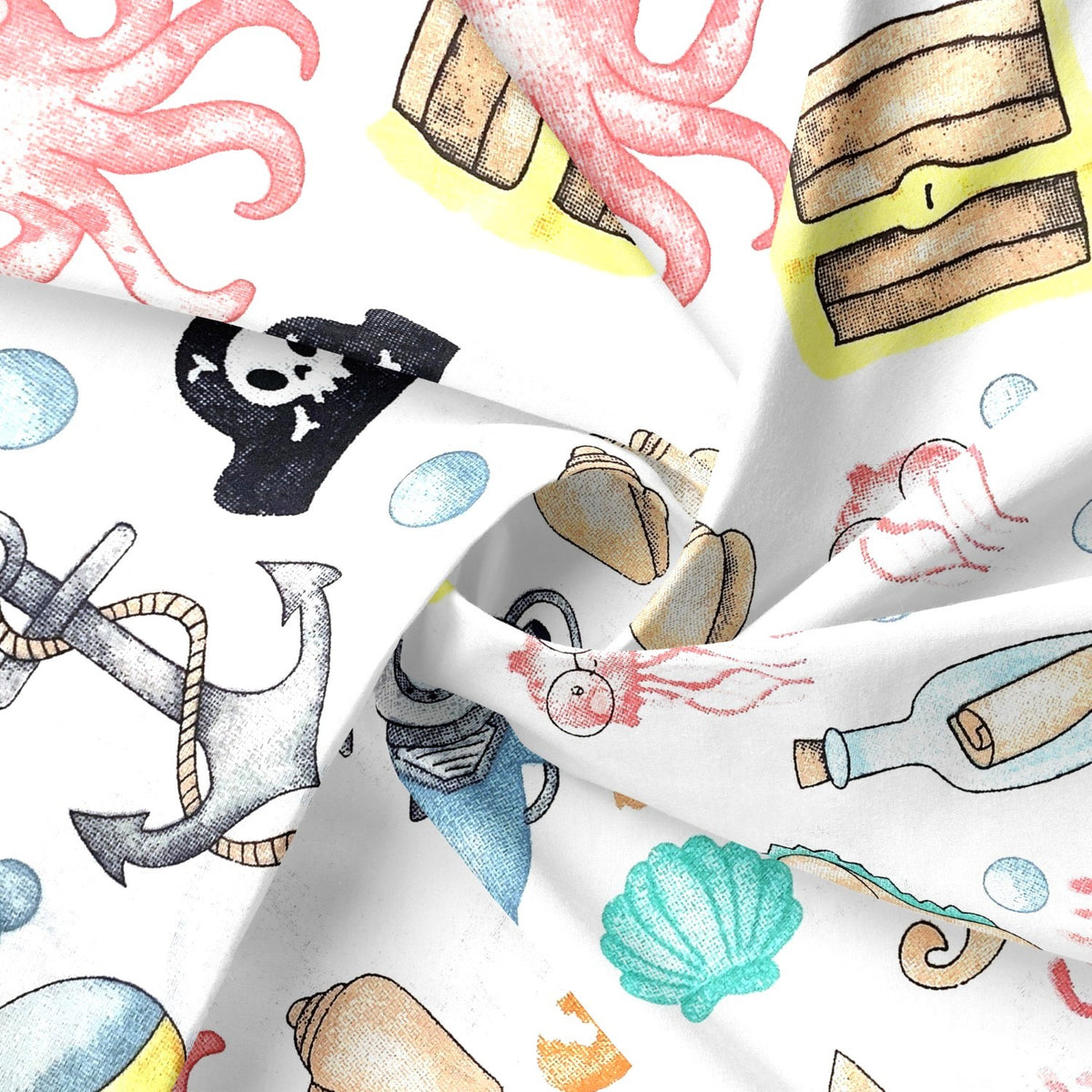 Cotton Fabric - Underwater Treasures