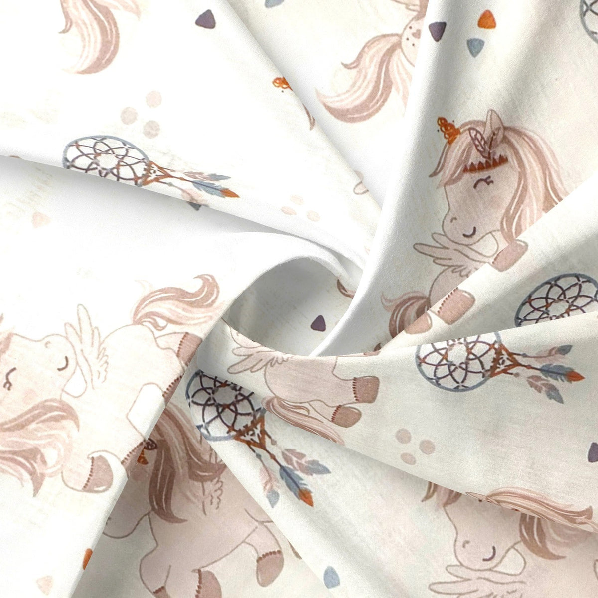 Cotton Fabric - Unicorns and catchers