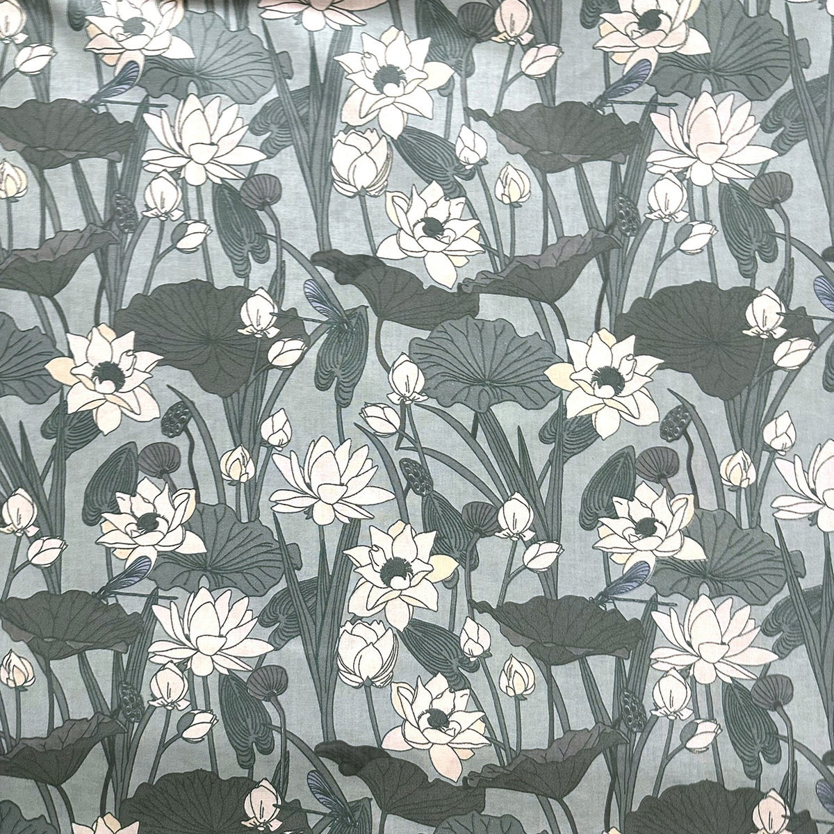 Cotton Fabric - Water lilies