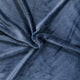 Piel sintética de pelo corto - gris azul