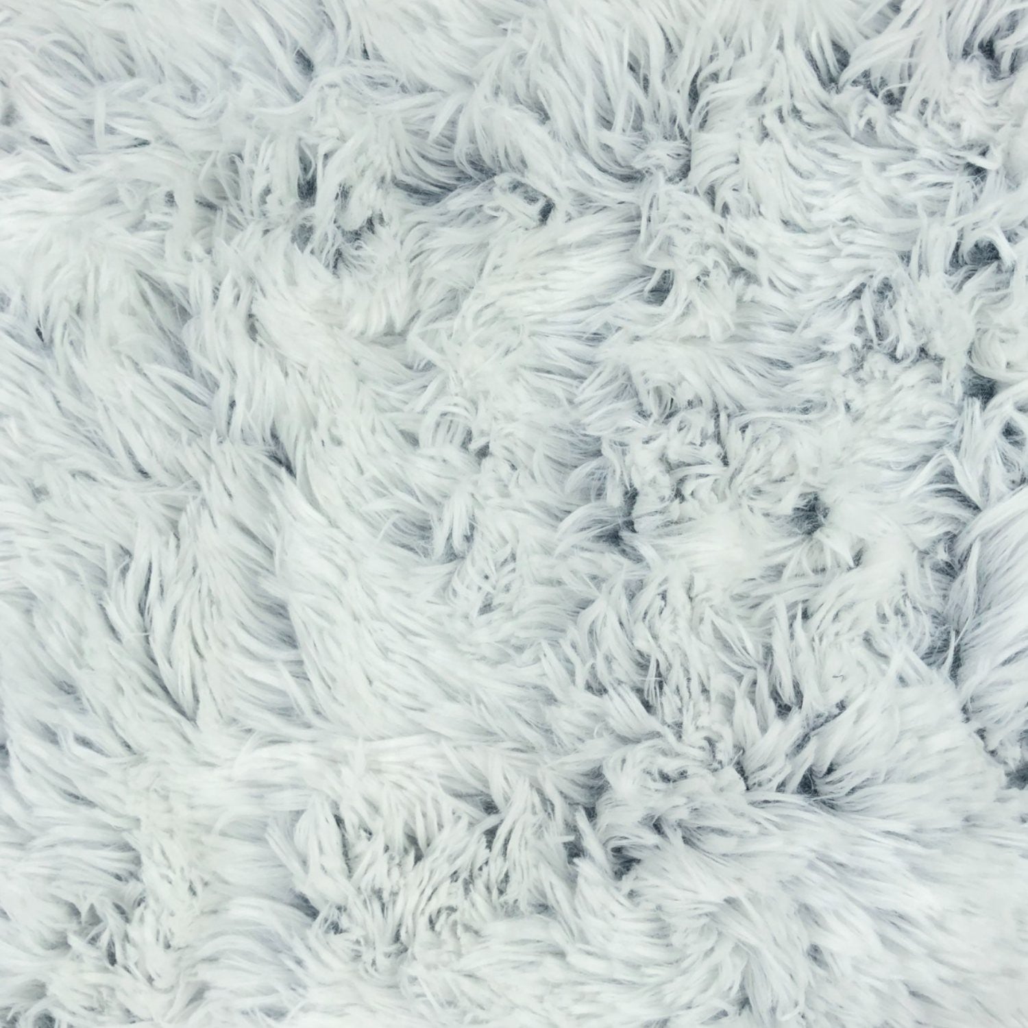 Knitted Shaggy Fabric - Light Ash