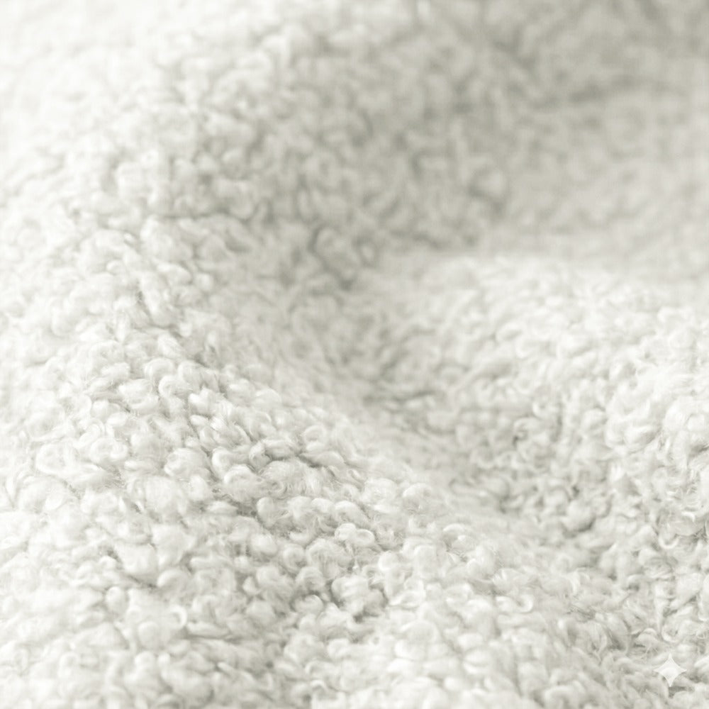 Tela de tapicería NOW OR NEVER RECYCLED terciopelo - blanco
