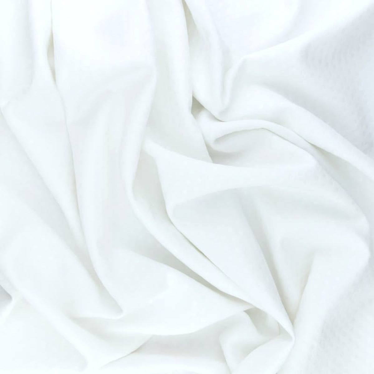 SOFT Cotton Flannel  - Mono White
