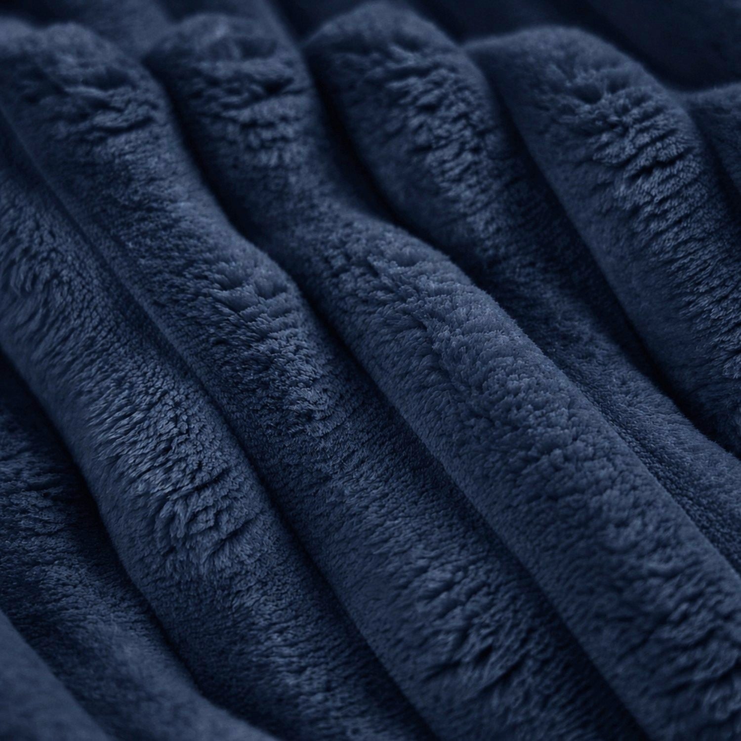 Tela de tapicería TILIA velour - azul marino