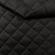 Tela de tapicería acolchada de cuero PU con diseño de diamante 5x5 - negro