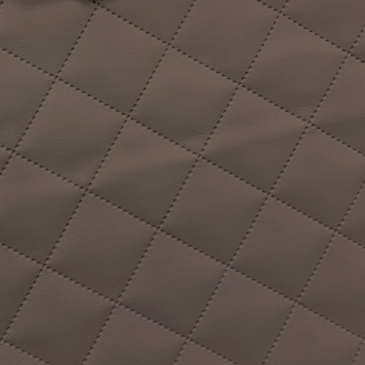 Upholstery Fabric Quilted PU Leather Diamond 5x5 - Elephant