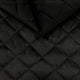 Tela de tapicería de velour acolchada con diseño de diamante 5x5 - negro