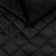 Tela de tapicería de velour acolchada con diseño de diamante 5x5 - negro