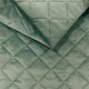 Tela de tapicería de velour acolchada con diseño de diamante 5x5 - menta