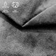 Tela de tapicería TERRA velour - gris oscuro