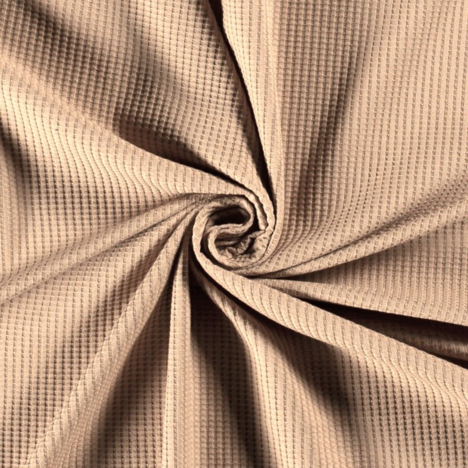 Tela de algodón tipo gofre - beige