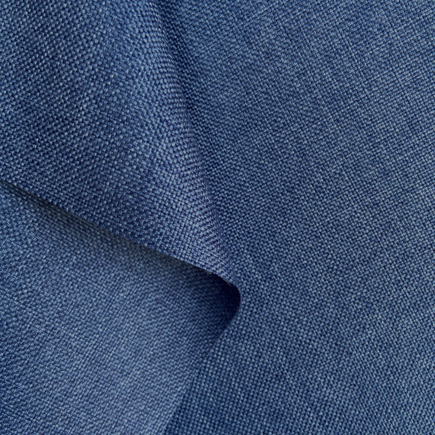 Water Resistant Fabric Linen Imitation - Dark Blue