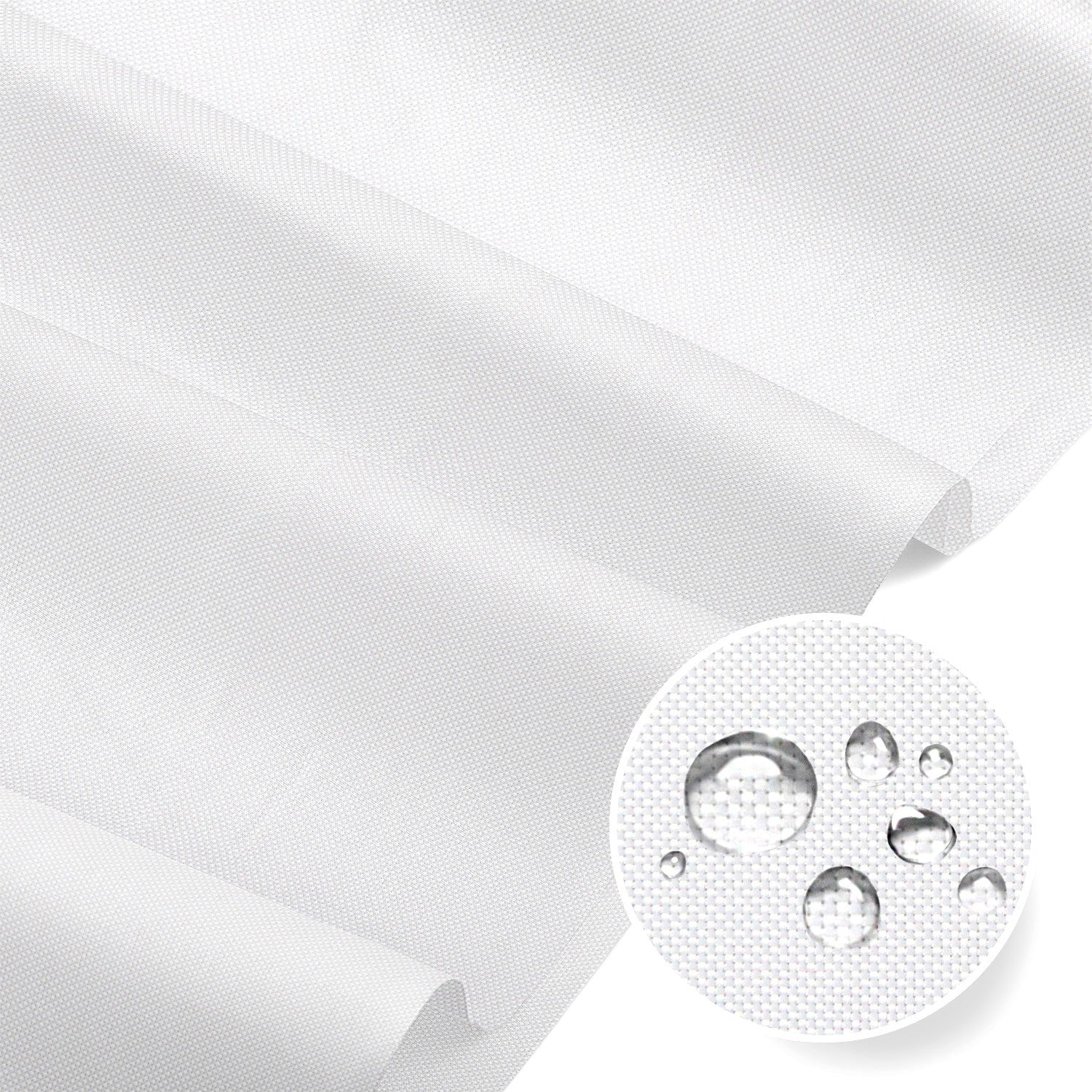 Water Resistant Fabric Oxford - White
