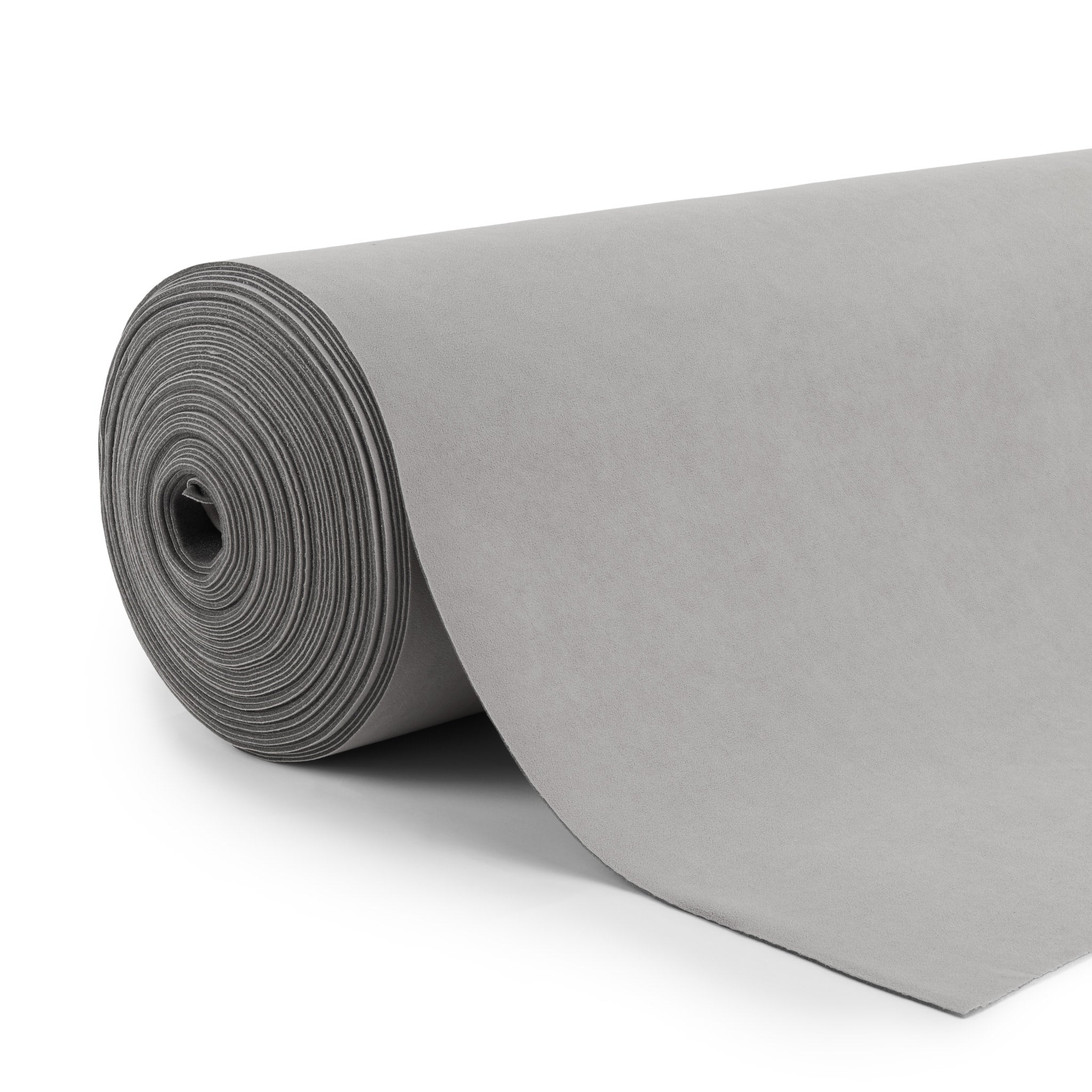 Tejido de terciopelo para tapizado de techo automotriz - gris claro