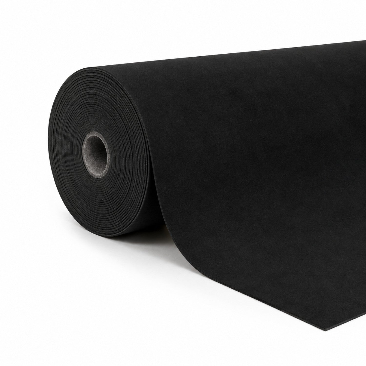 Tejido de tapicería de techo automotriz de velour - negro